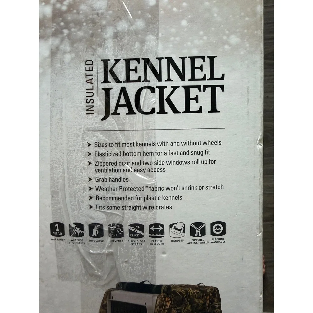 XL Insulated Dog Kennel Crate‎ Cover Outdoor Water Resistant Camo Hunt